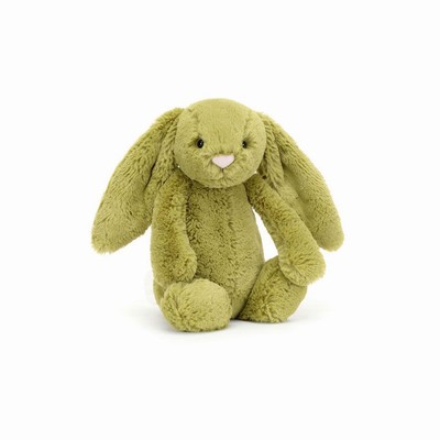 Jellycat Bashful Moss Bunnies UK | 15409BTIA